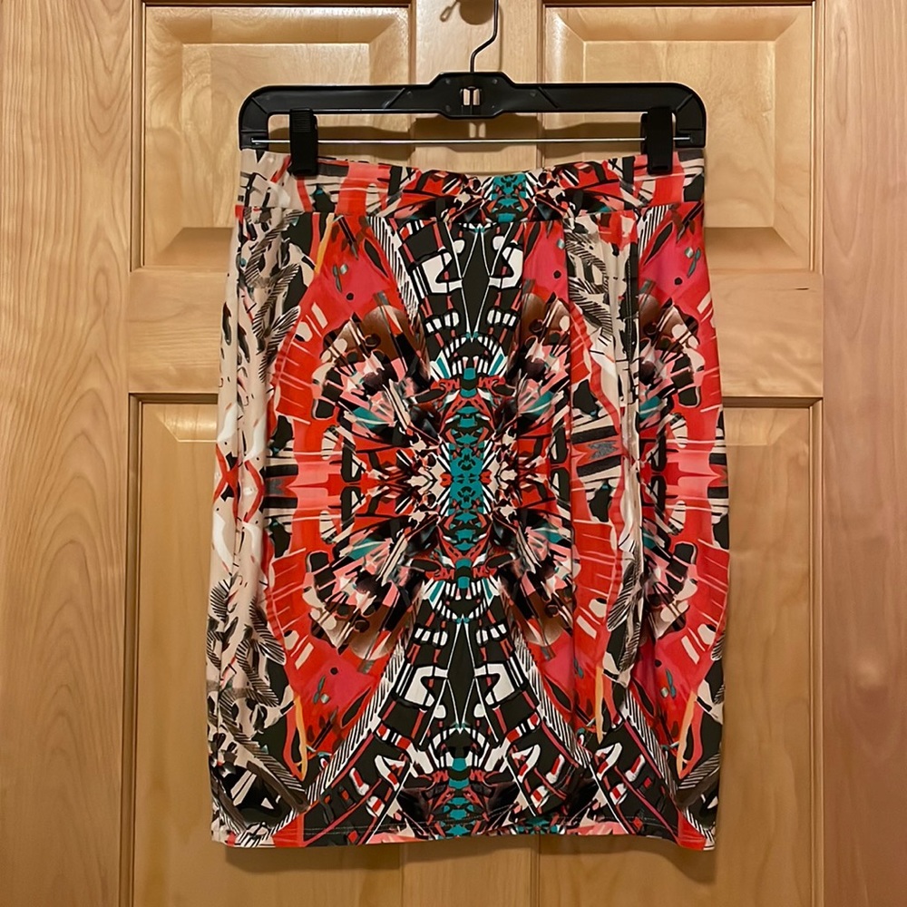 Anthropologie Maeve Wrap Print Skirt